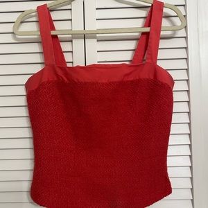 J. Crew Strap Top Blouse Zippered Wool Size 6